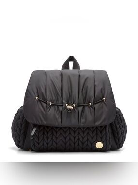 Happ Levy Backpack Quilted Black Diaper Bag Crossboy Purse